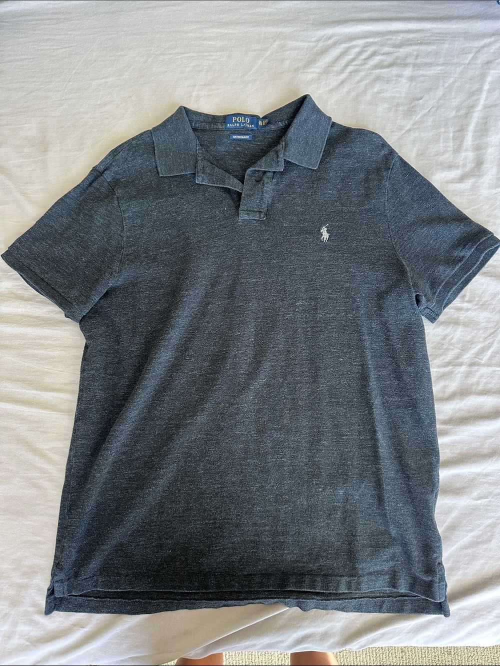 Polo by Ralph Lauren Men's Heathered Charcoal Polo